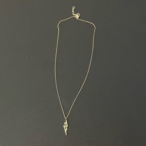 Gold lightning bolt necklace
